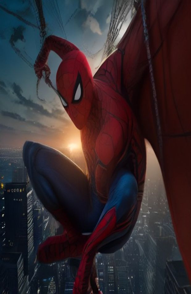 Spiderman 3d AI Wallpaper