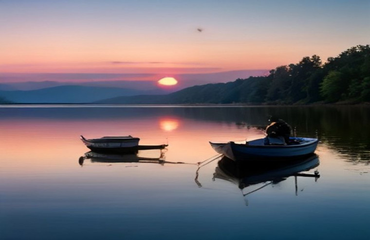 Bass Fishing AI Wallpaper
