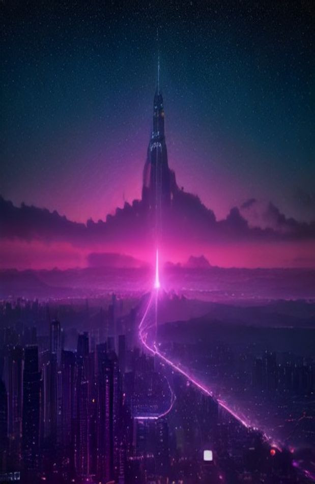 Retro Sci Fi AI Wallpaper