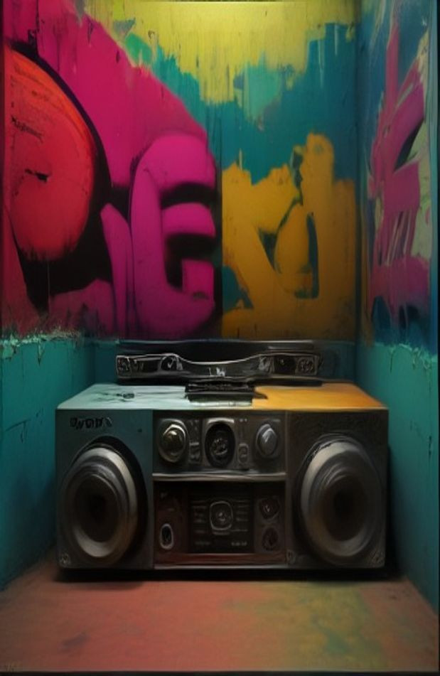Old School Rap AI Wallpaper