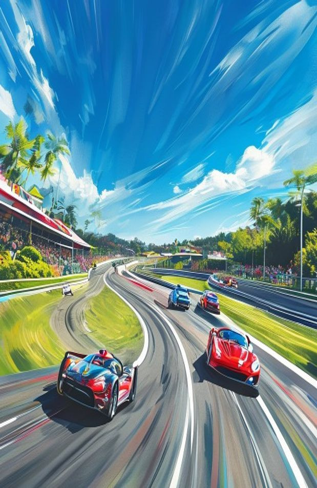 Race Track AI Wallpaper