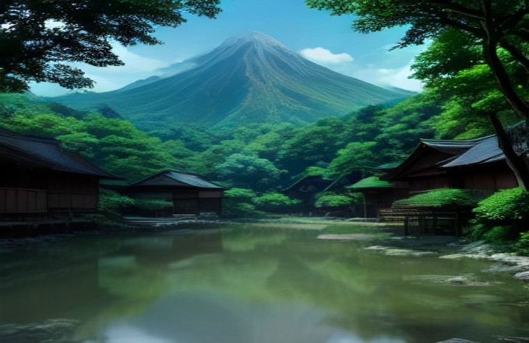 Hidden Leaf Village AI Wallpaper