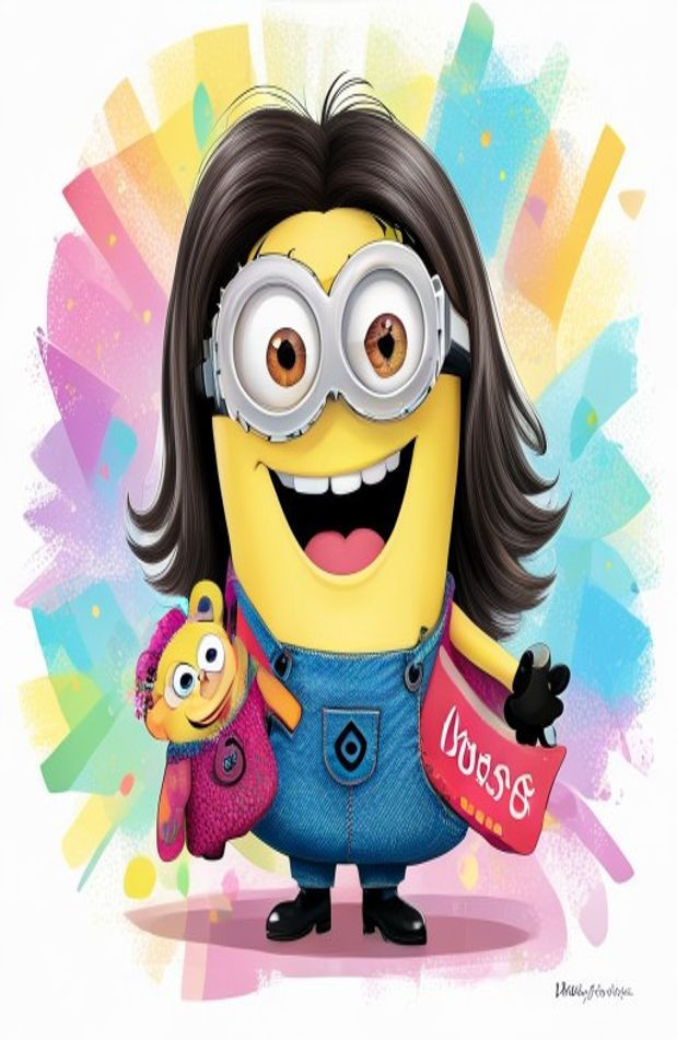 Agnes Despicable Me AI Wallpaper