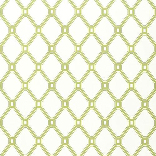 Free download Lattice Wallpaper In Green On White and Artwork in Decor