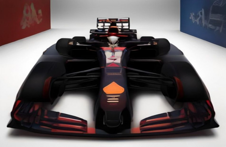 Red Bull F1 White AI Wallpaper