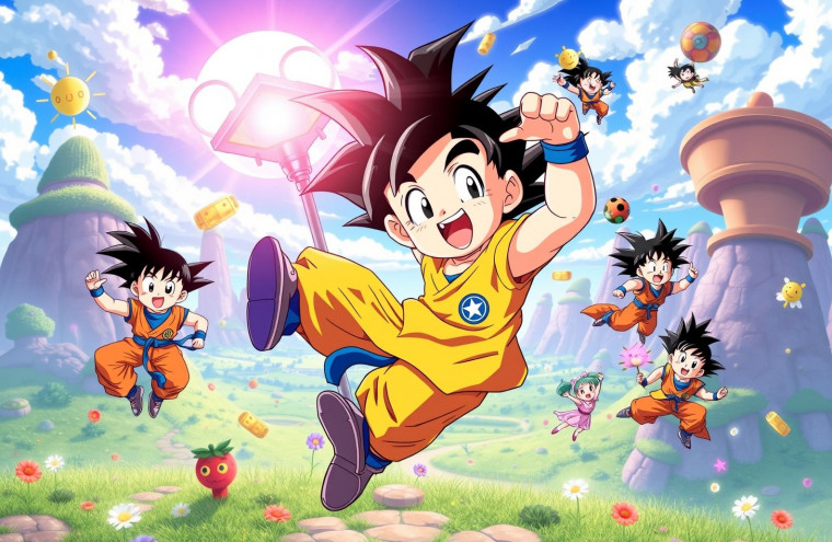 Kid Goku AI Wallpaper