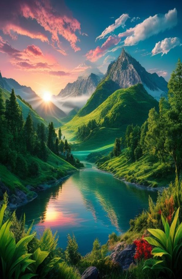 3d HD Nature AI Wallpaper