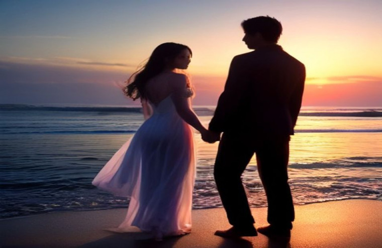Romantic Love 3d AI Wallpaper