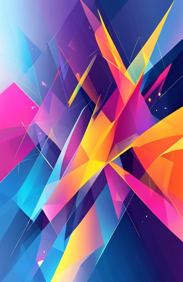 HD Polygon AI Wallpaper