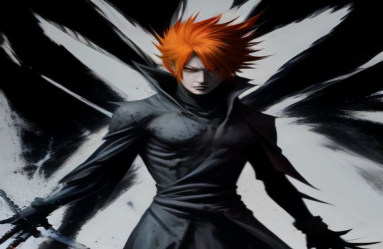 Bleach Ichigo Hollow Form AI Wallpaper