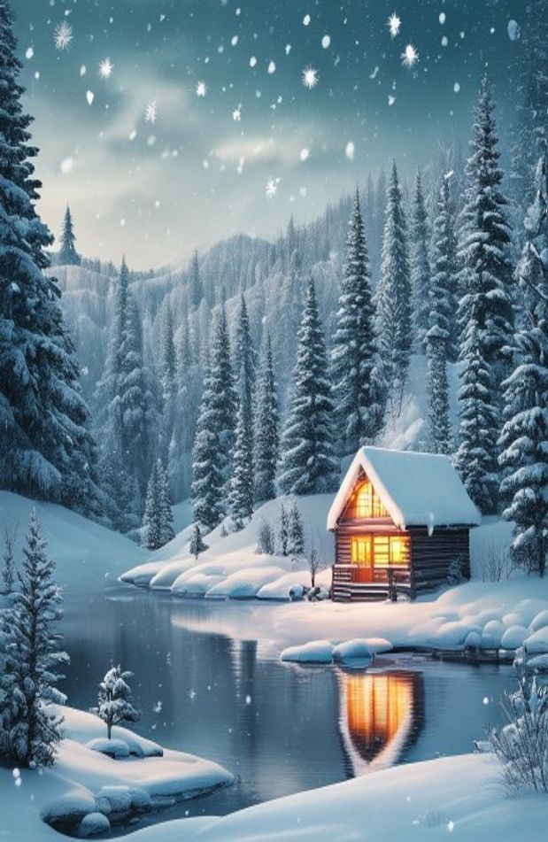 Winter AI Background AI Wallpaper