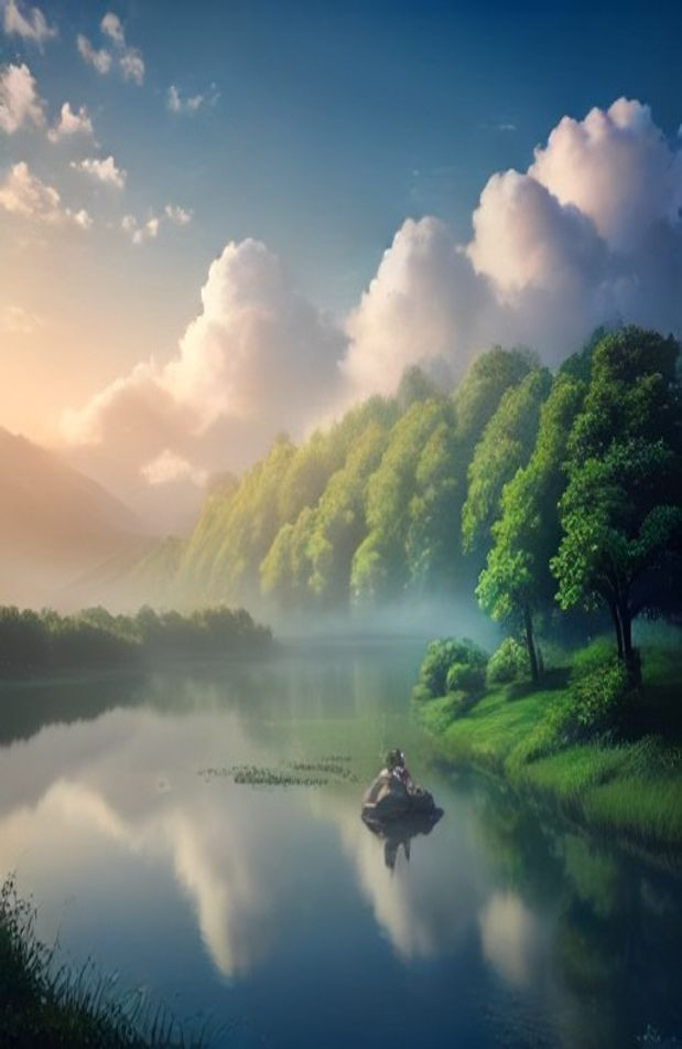 Heaven Image AI Background