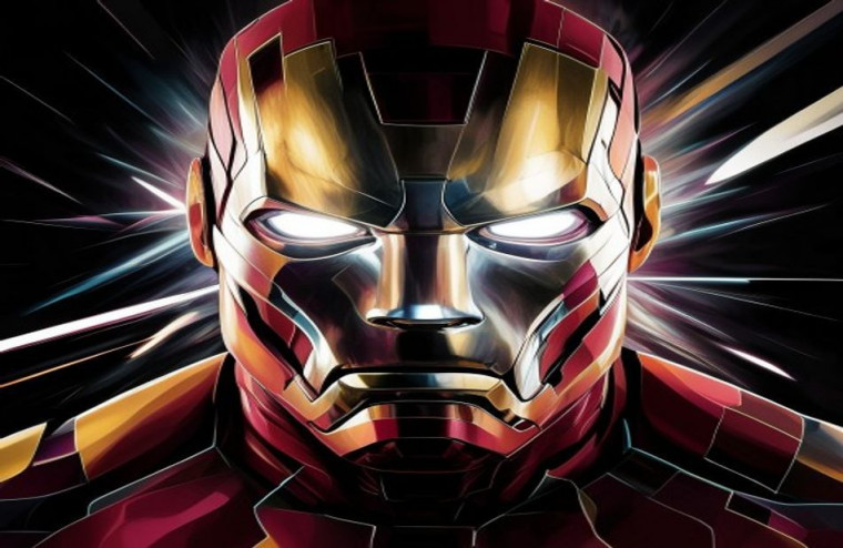 Iron Man Face AI Wallpaper
