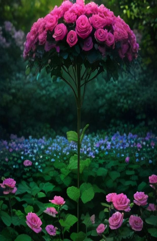 Most Beautiful Rose Flowers AI Wallpaper