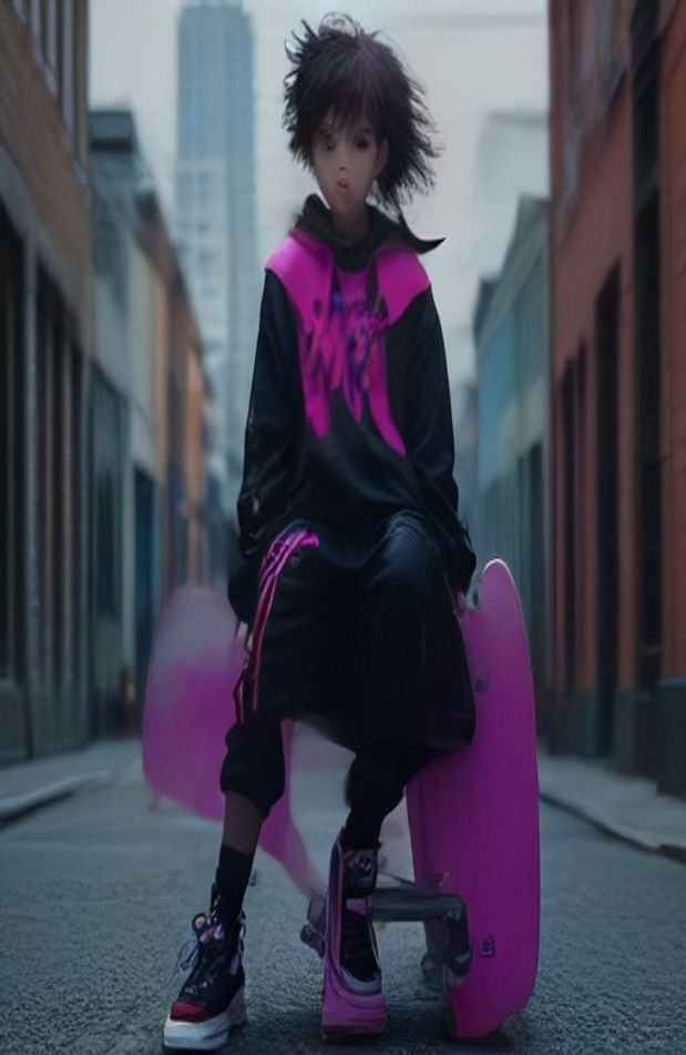 Cool Tomboy AI Wallpaper
