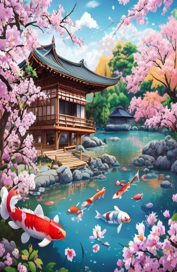 Japanese Art AI Wallpaper