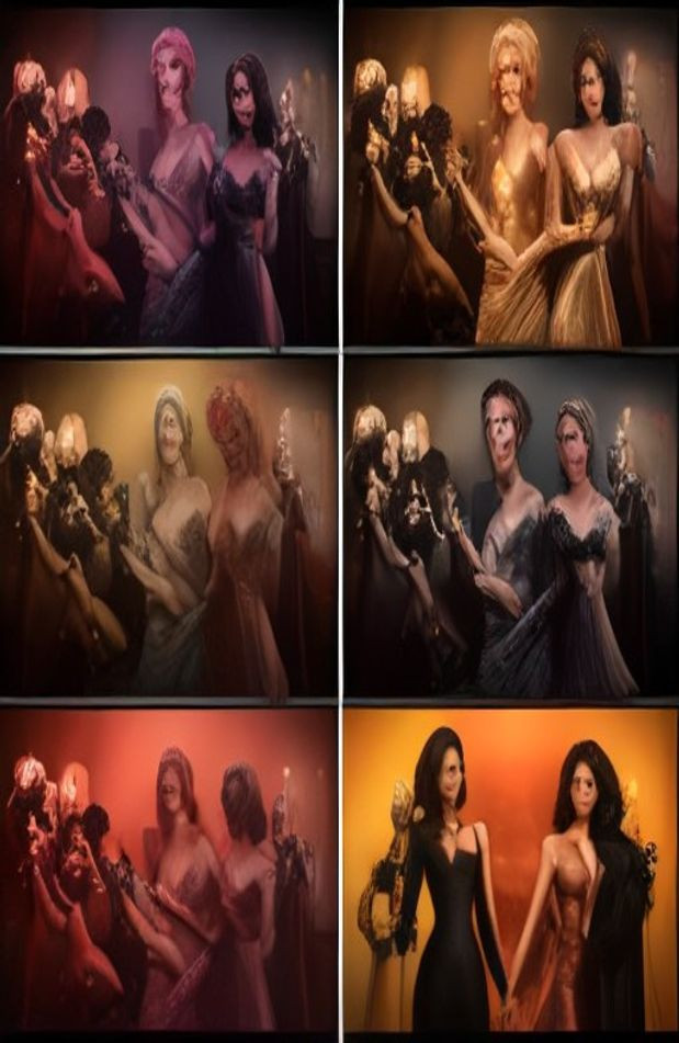 Hollywood Girls AI Wallpaper