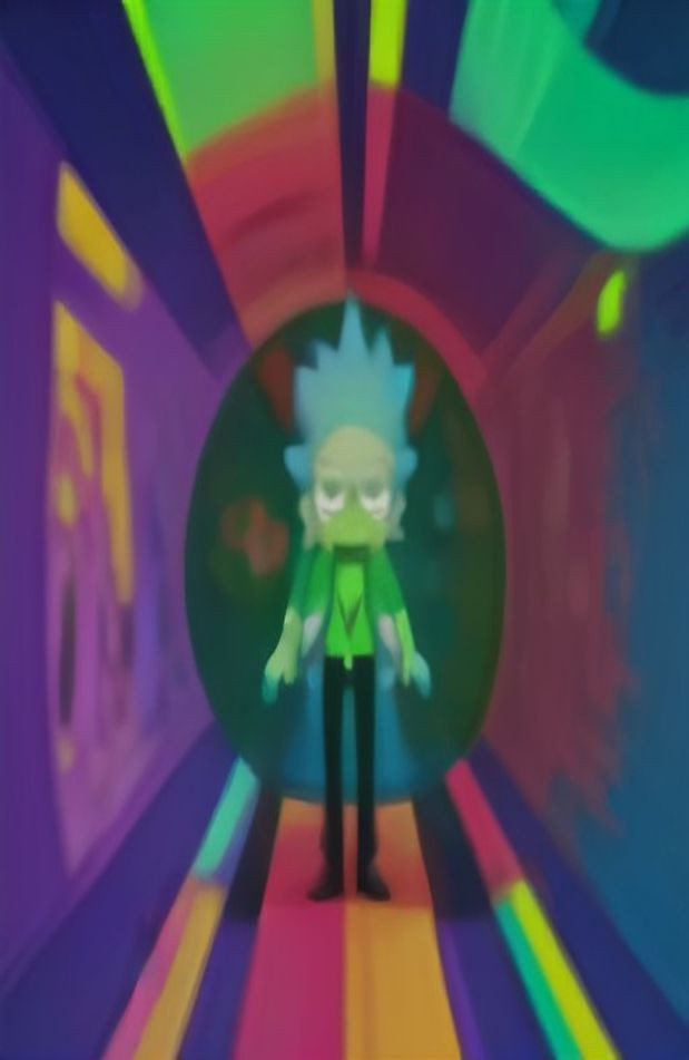 Supreme Rick And Morty AI Wallpaper