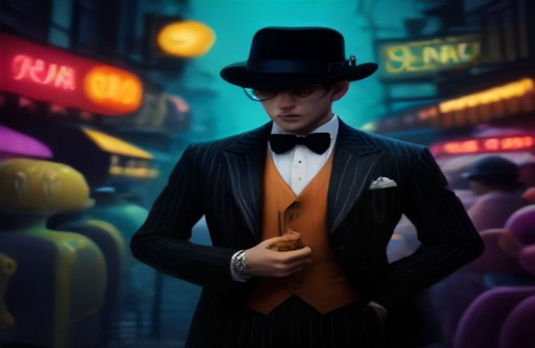 Gangster Spongebob AI Wallpaper