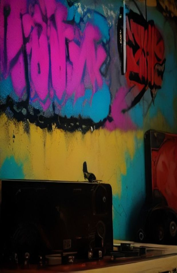 Old School Hip Hop AI Wallpaper