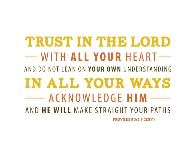 Free Download Proverbs 35 6 Trust In The Lord With All Your Heart And