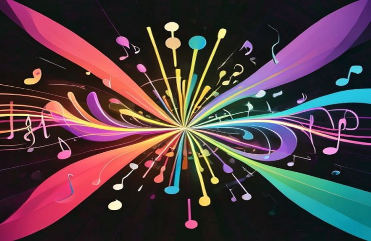 Music Sound Waves Live AI Wallpaper