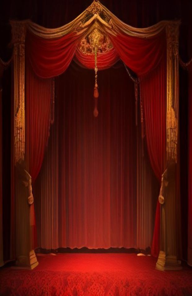 Stage Curtain AI Wallpaper