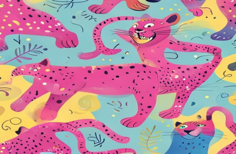 Pink Panther AI Wallpaper