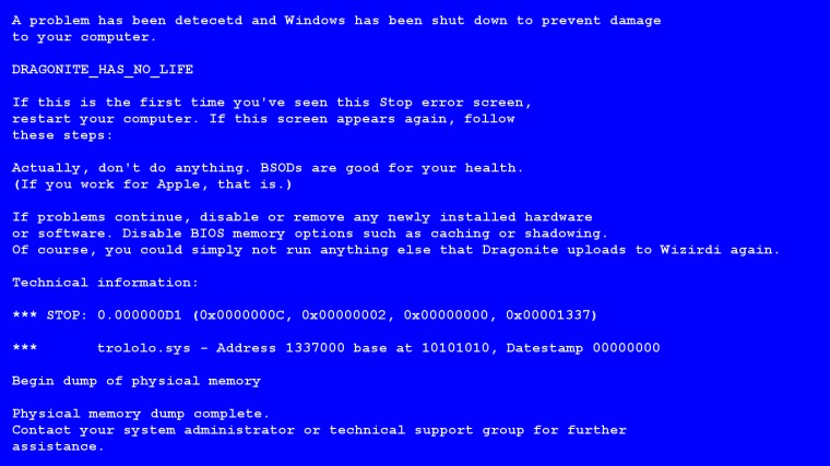 Free download Blue Screen of Death Wallpaper by Neonomical65 [1440x900 ...
