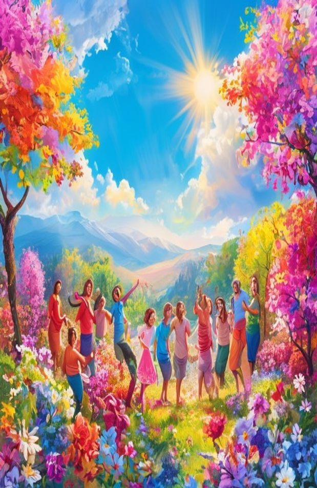 Happiness HD AI Wallpaper