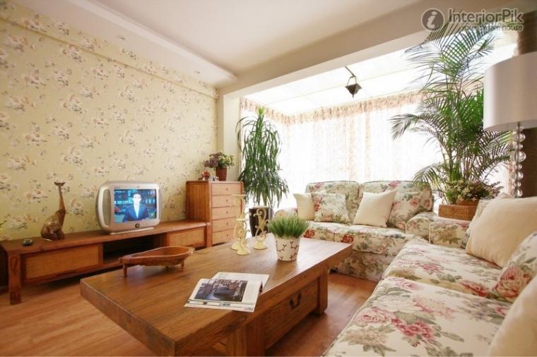 Free download Country style living room wallpaper decoration pictures
