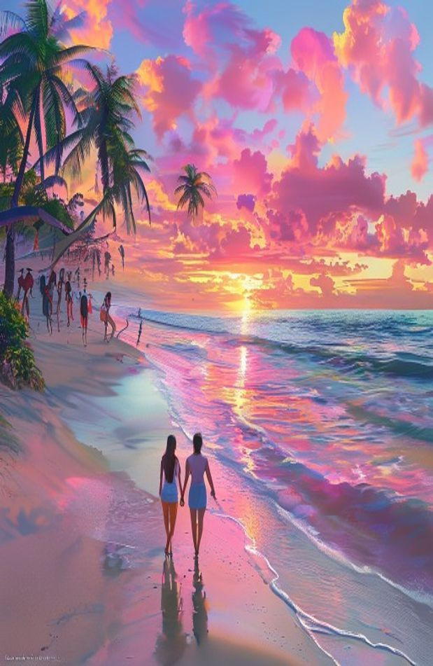 Romantic Love 3d AI Wallpaper