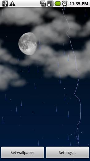 Free download Cartoon Weather Live Wallpaper screenshot [480x800] for