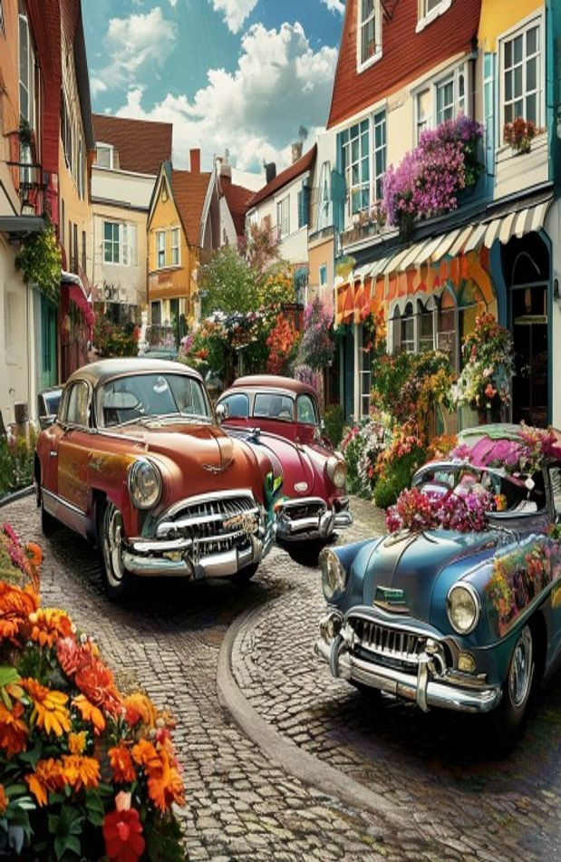 Classic Car AI Background