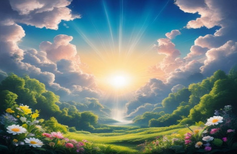 Heaven Image AI Background