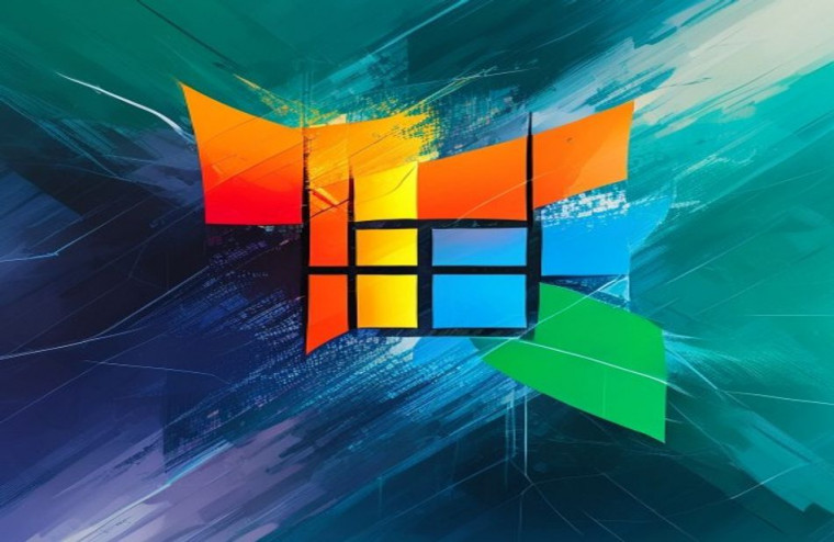 Microsoft Windows Logo AI Wallpaper
