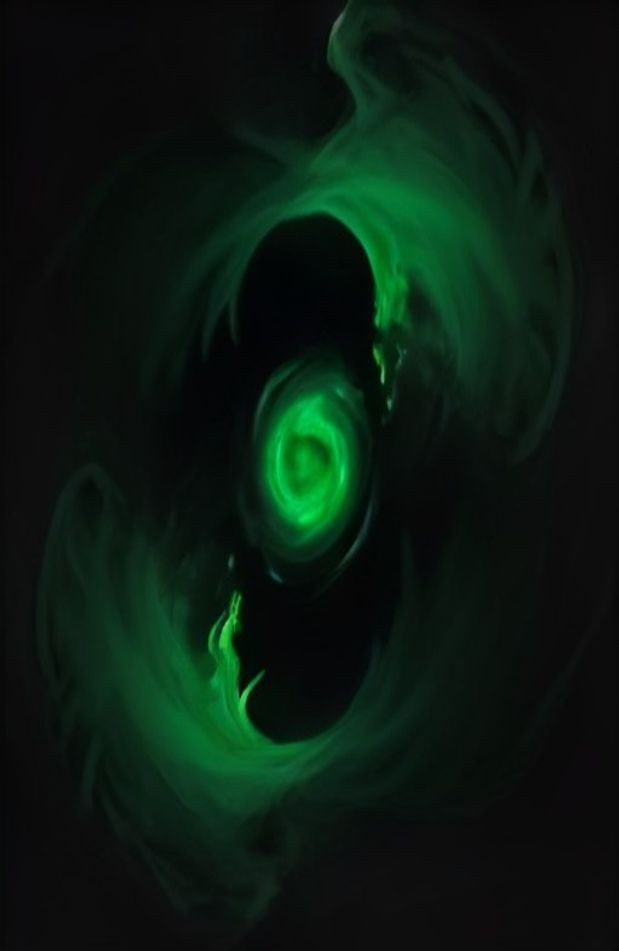 Green Flame AI Wallpaper
