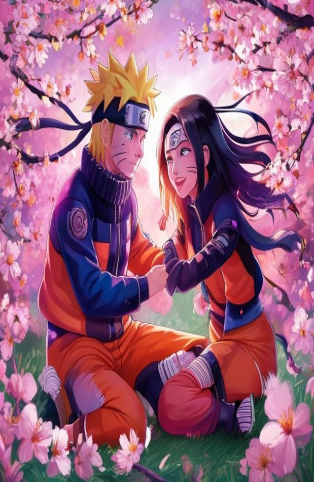 Naruto And Hinata AI Wallpaper