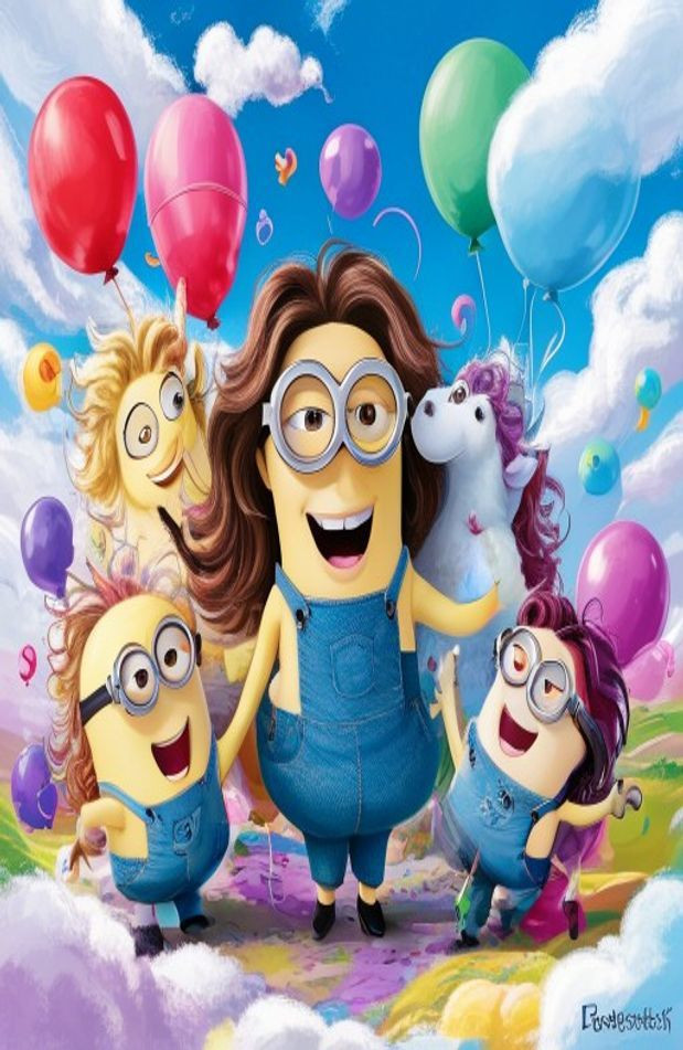 Agnes Despicable Me AI Wallpaper