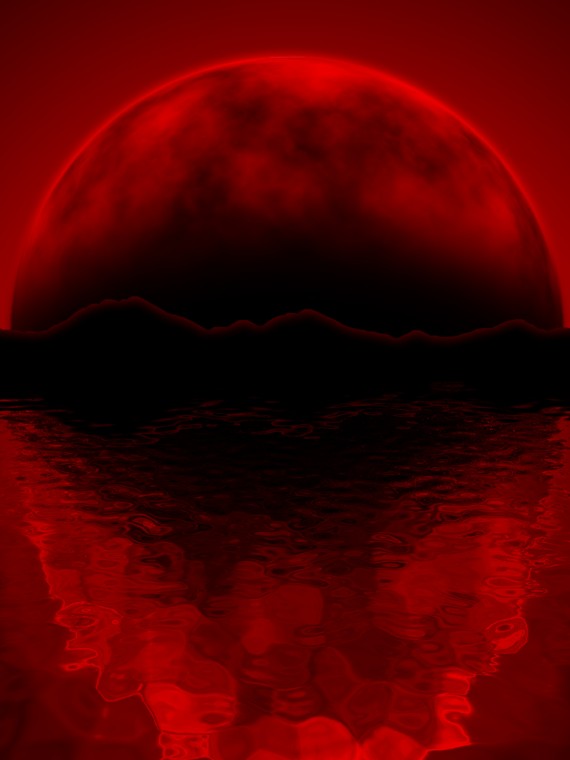 Free download Wallpaper Download The Blood Red Sunset Deep Red Moons ...