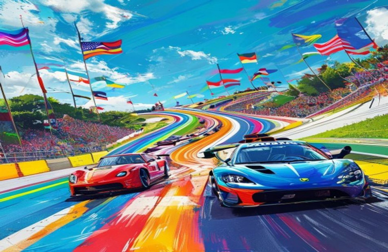 Race Track AI Wallpaper