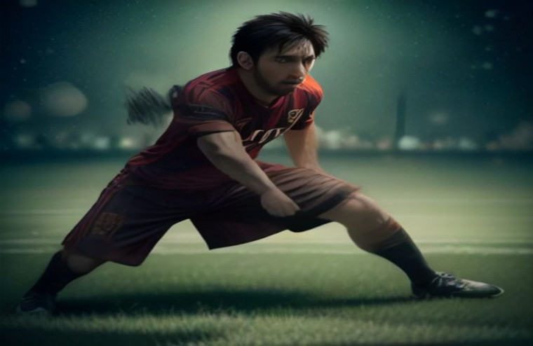 Football AI Wallpaper Lionel Messi