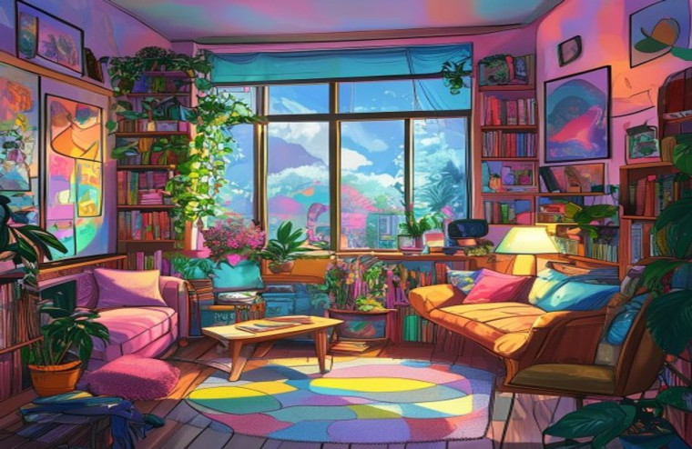 Room Anime AI Wallpaper