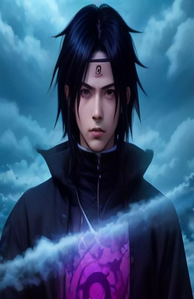 Sasuke Rinnegan AI Wallpaper