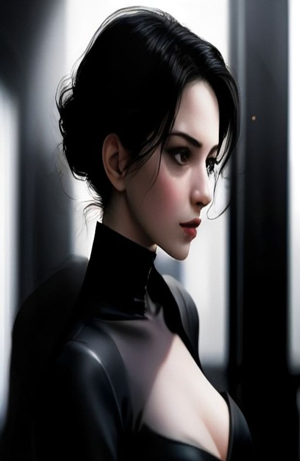 Anne Hathaway Catwoman AI Wallpaper