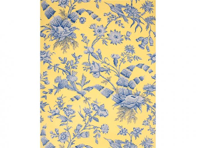 Free download Blue And Yellow Floral Wallpaper Floral yellow blue