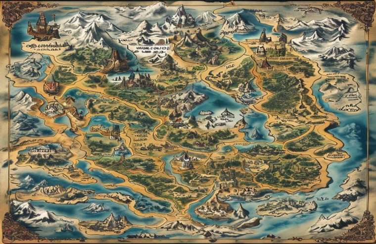 Westeros Map AI Wallpaper