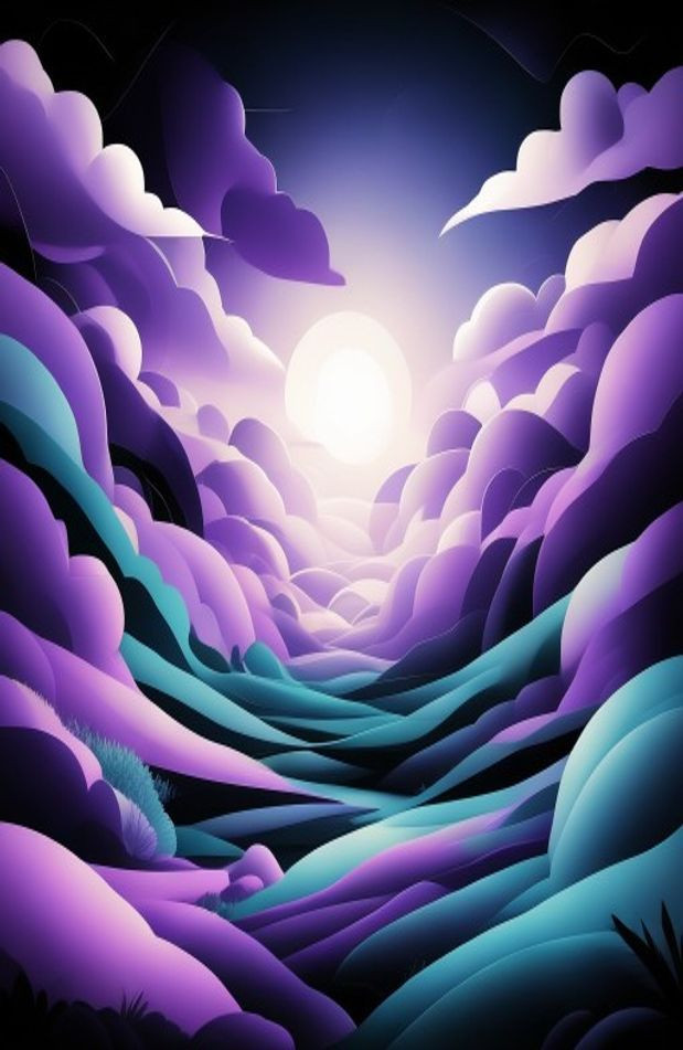Purple Windows AI Wallpaper