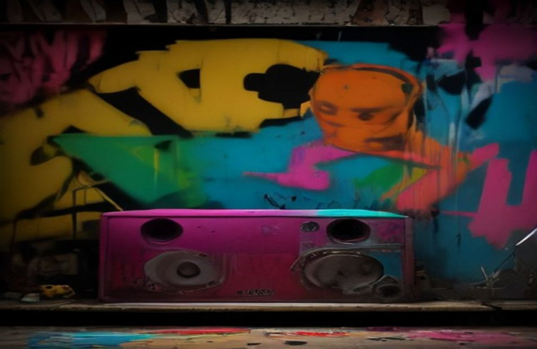 Old School Hip Hop AI Wallpaper
