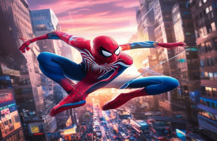 Awesome Spider Man AI Wallpaper
